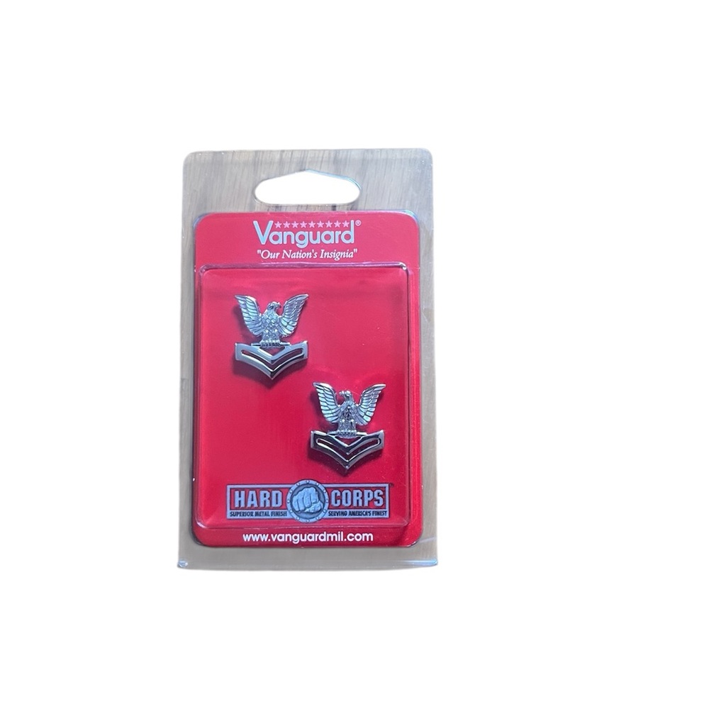 NEW, VANGUARD US Navy E-5 Petty Officer Collar Device Insignia PO2
